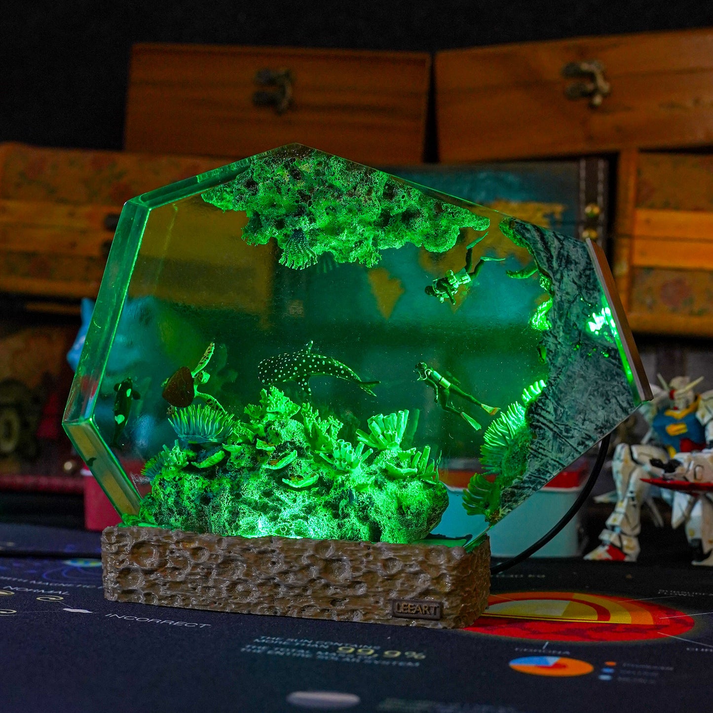 Coral Hexagon